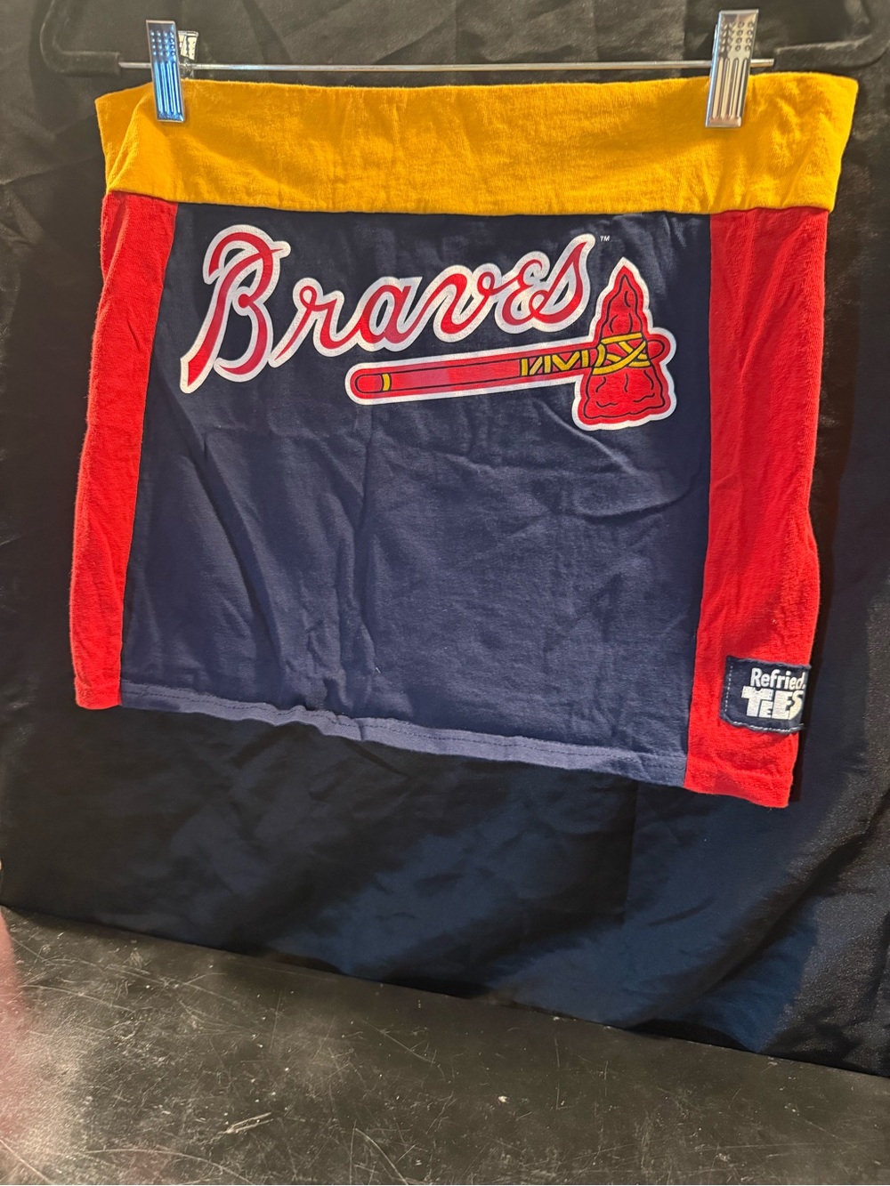 Vintage Braves Logo Skort - Navy, Red & Yellow